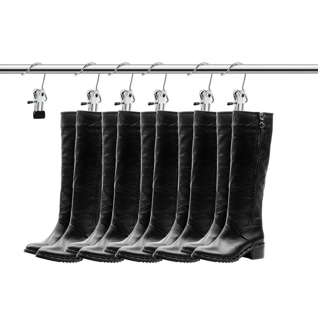 Boot Hanger For Closet Laundry Hooks With Clips (10 Pcs)