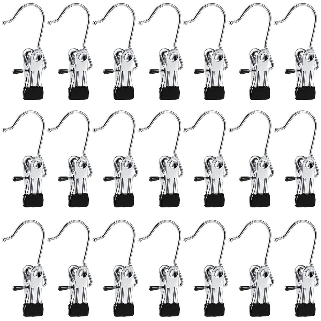 Boot Hanger For Closet Laundry Hooks With Clips (10 Pcs)