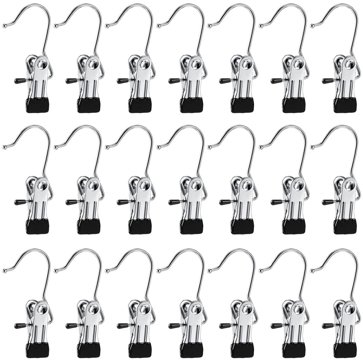 Boot Hanger For Closet Laundry Hooks With Clips (10 Pcs)